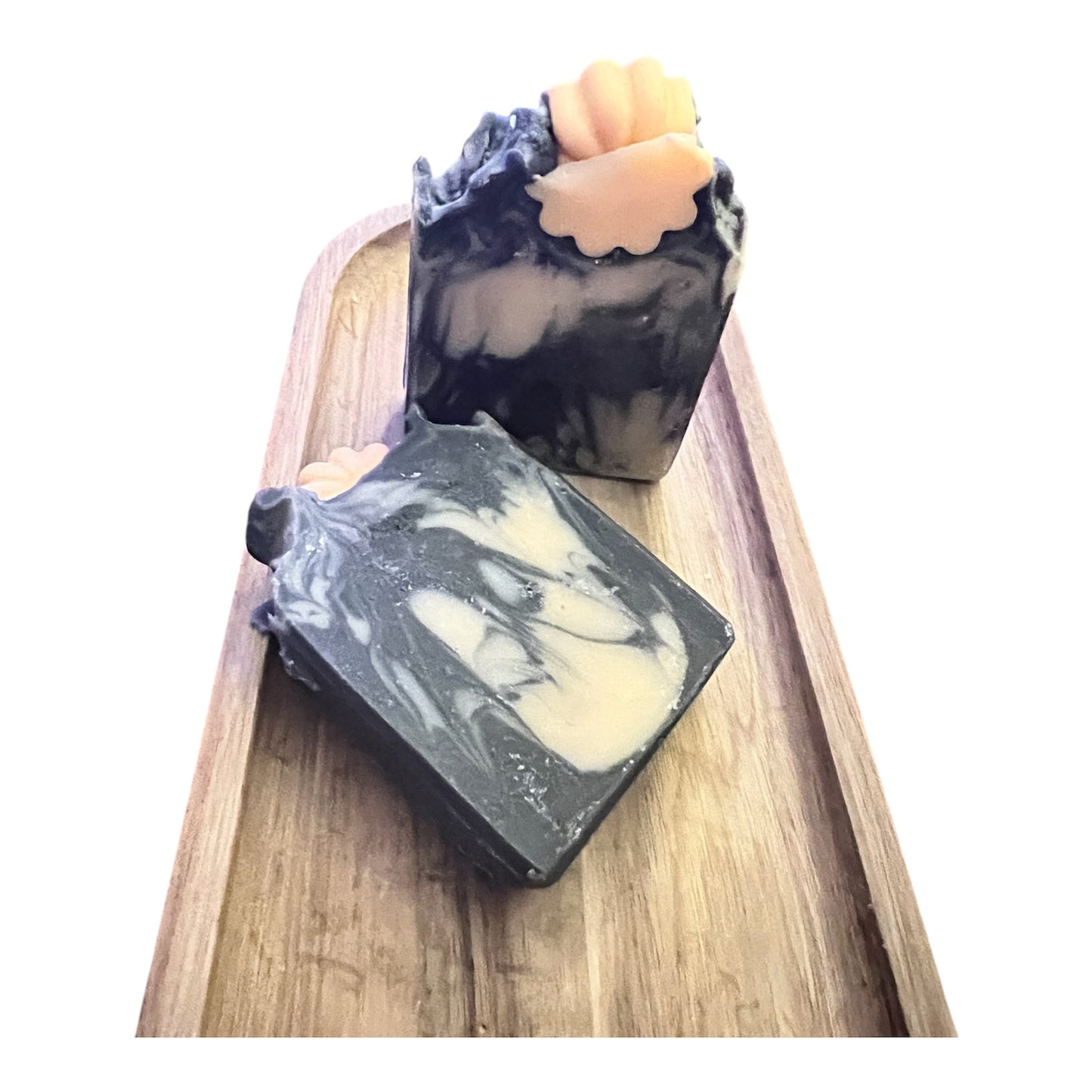 Pumpkin Charcoal Swirls Soap