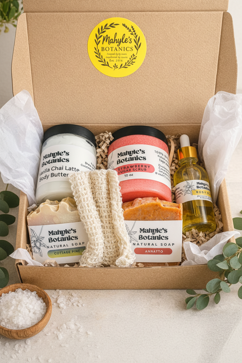 Bundle: Body Butter, Sugar Scrub, Soaps & Body Oil